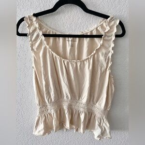 American Eagle Women’s Top, Size XL, Ecru/Vanilla Color